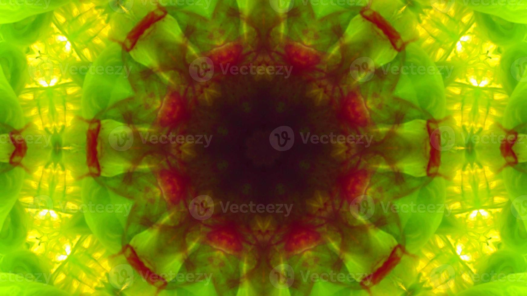 Wonderful Kaleidoscope Backgrounds Created From Colorful Ink Paint Spread photo