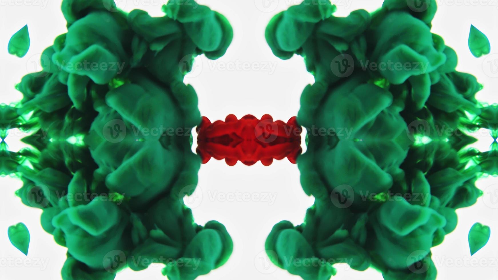 Wonderful Kaleidoscope Backgrounds Created From Colorful Ink Paint Spread photo