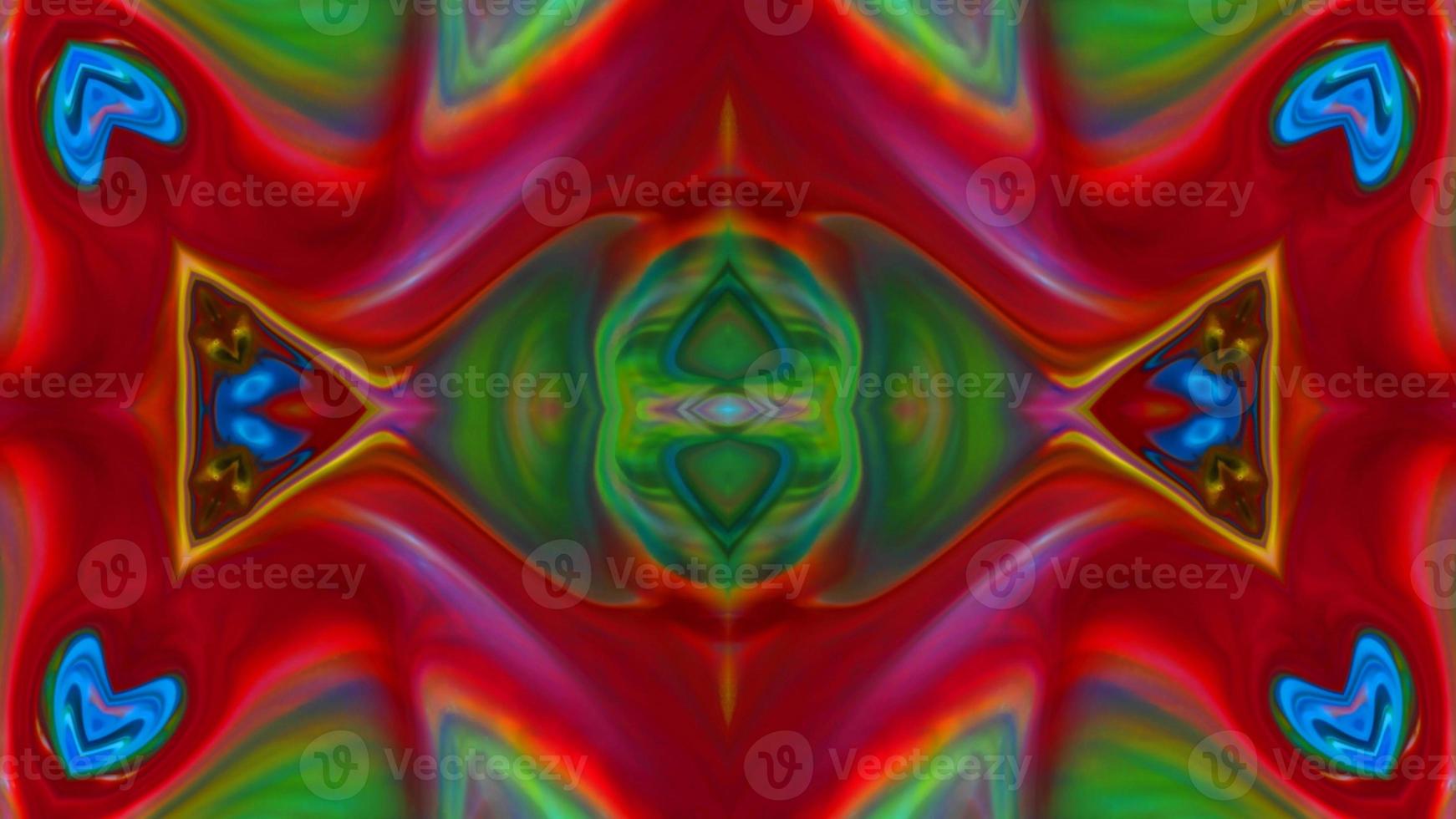 Wonderful Kaleidoscope Backgrounds Created From Colorful Ink Paint Spread photo