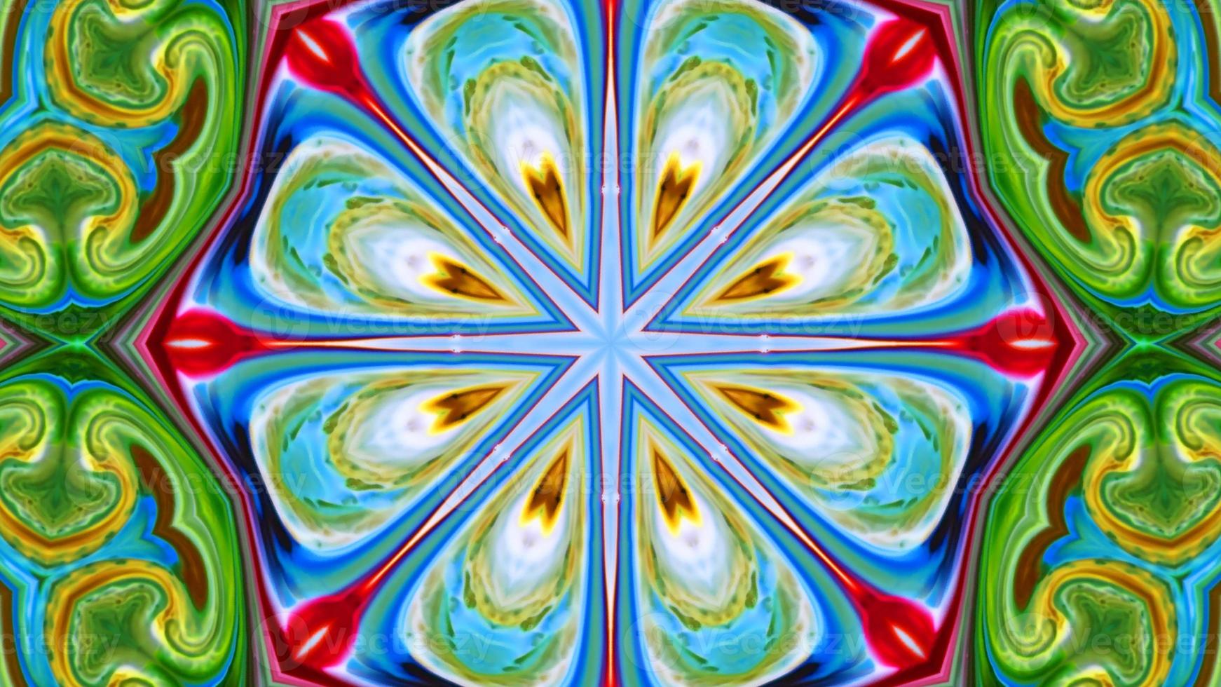 Wonderful Kaleidoscope Backgrounds Created From Colorful Ink Paint Spread photo