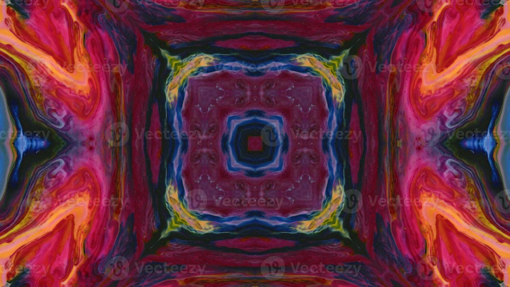 Wonderful Kaleidoscope Backgrounds Created From Colorful Ink Paint Spread photo