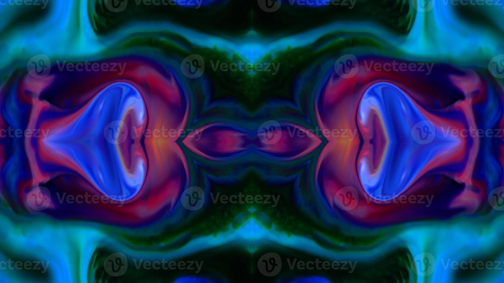 Wonderful Kaleidoscope Backgrounds Created From Colorful Ink Paint Spread photo