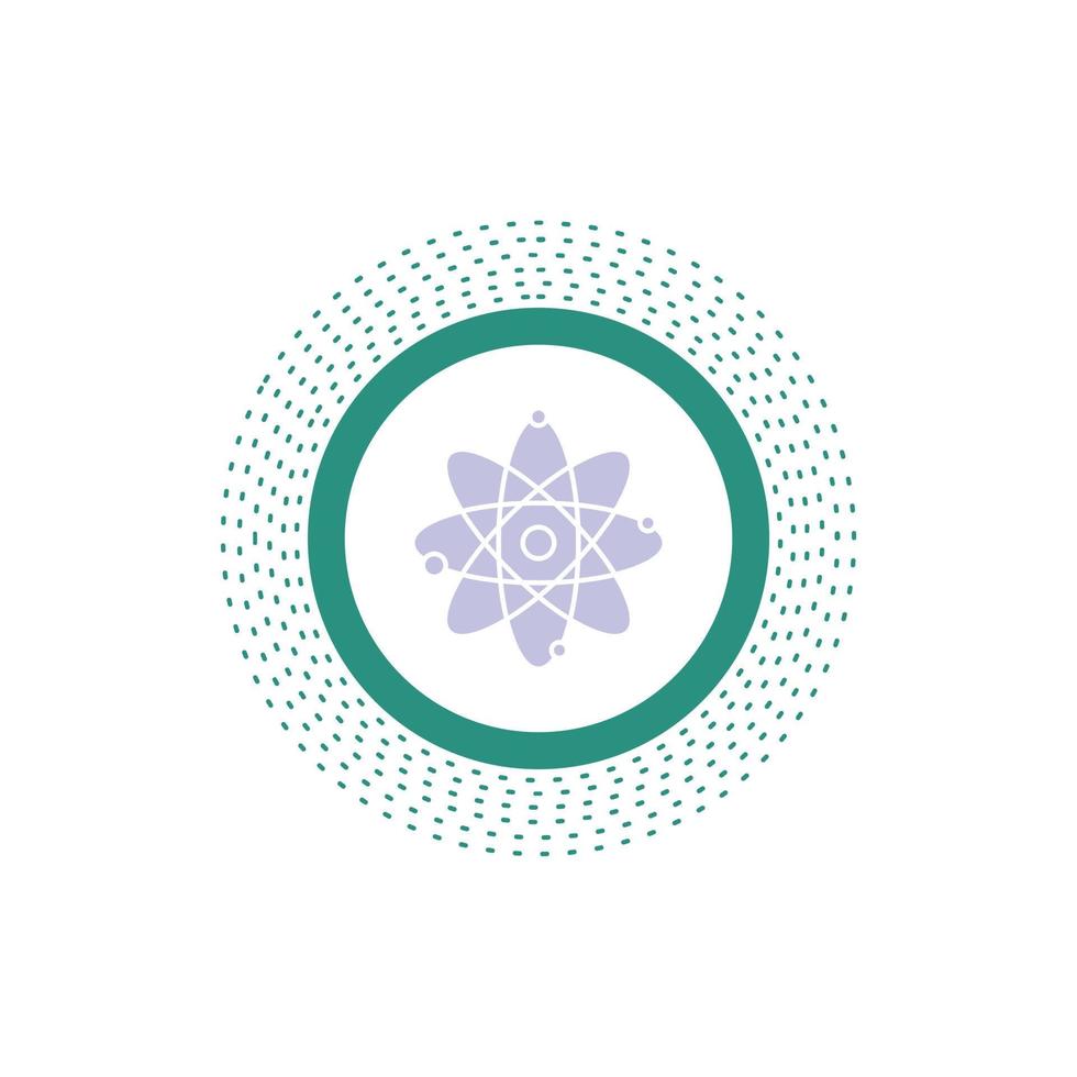 atom. nuclear. molecule. chemistry. science Glyph Icon. Vector isolated illustration