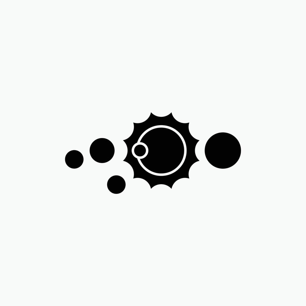 solar. system. universe. solar system. astronomy Glyph Icon. Vector isolated illustration