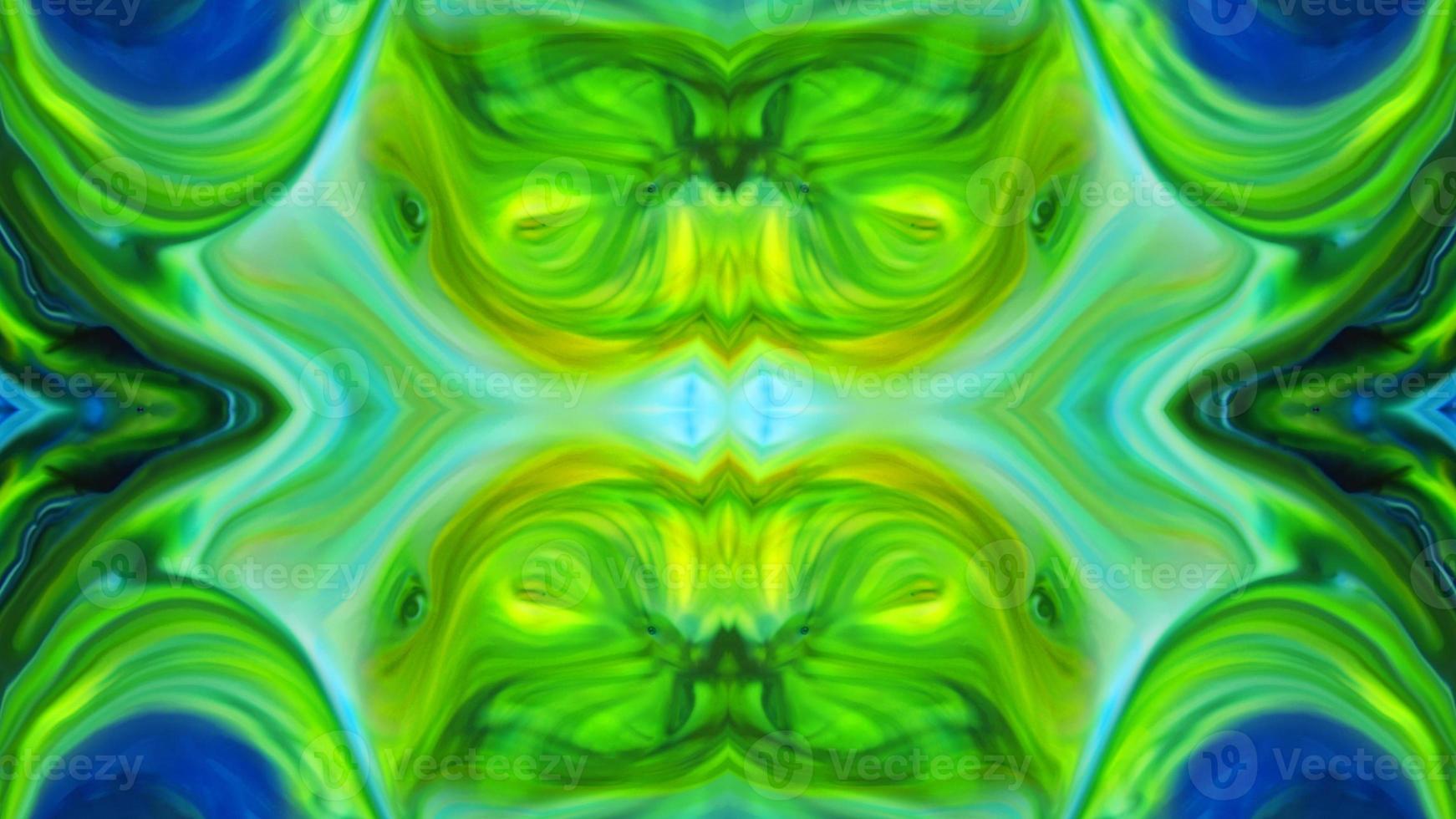 Wonderful Kaleidoscope Backgrounds Created From Colorful Ink Paint Spread photo