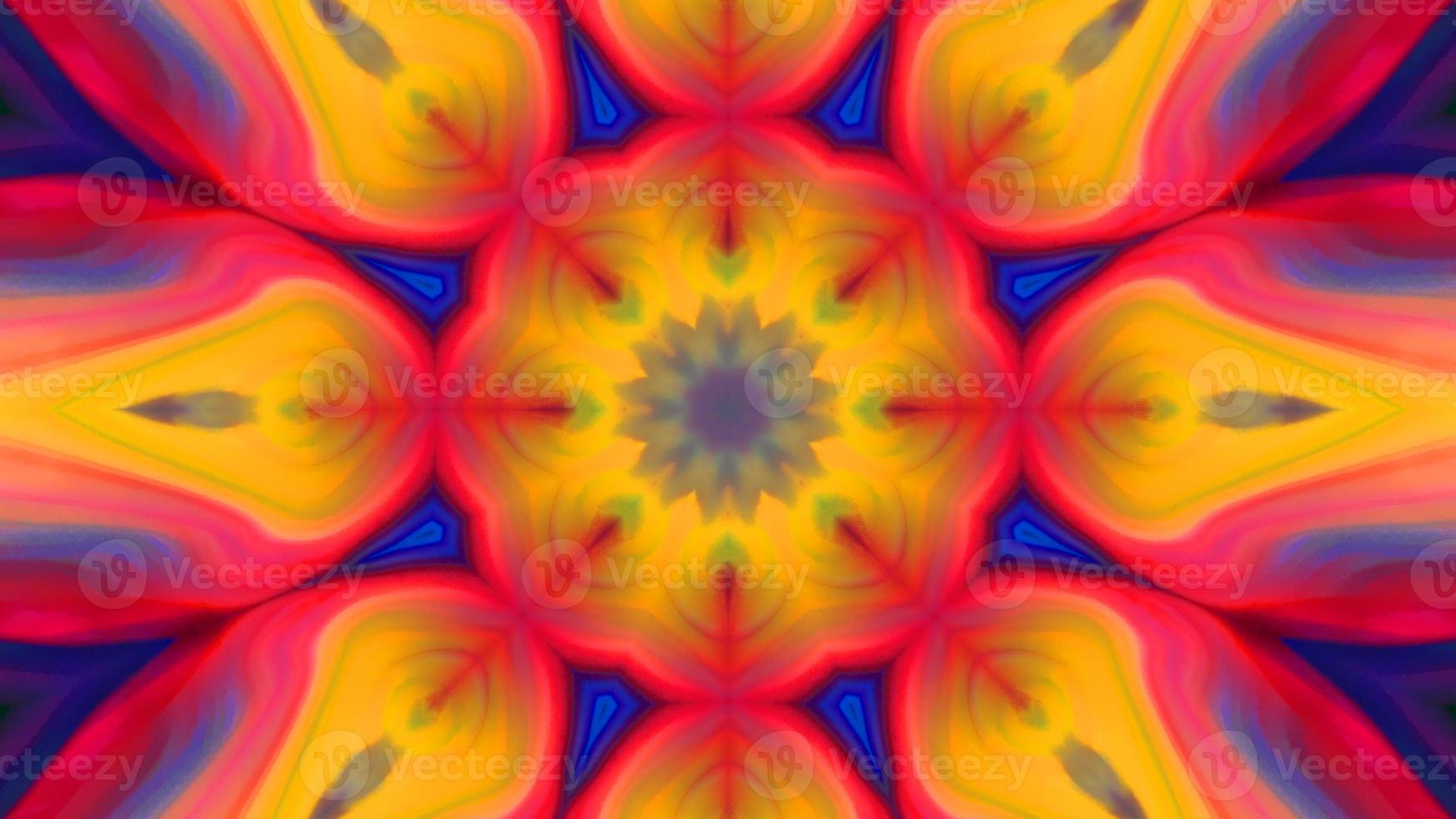 Wonderful Kaleidoscope Backgrounds Created From Colorful Ink Paint Spread photo
