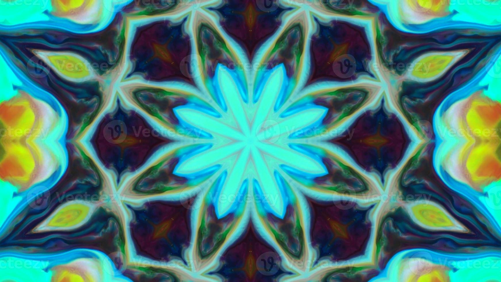 Wonderful Kaleidoscope Backgrounds Created From Colorful Ink Paint Spread photo