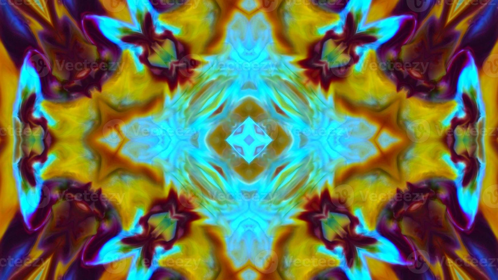 Wonderful Kaleidoscope Backgrounds Created From Colorful Ink Paint Spread photo