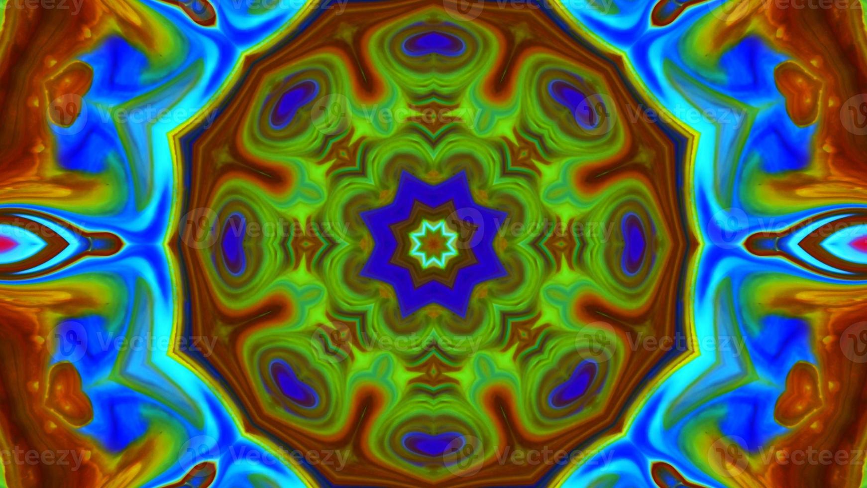 Wonderful Kaleidoscope Backgrounds Created From Colorful Ink Paint Spread photo