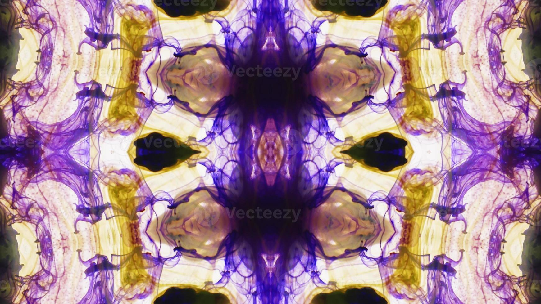 Wonderful Kaleidoscope Backgrounds Created From Colorful Ink Paint Spread photo