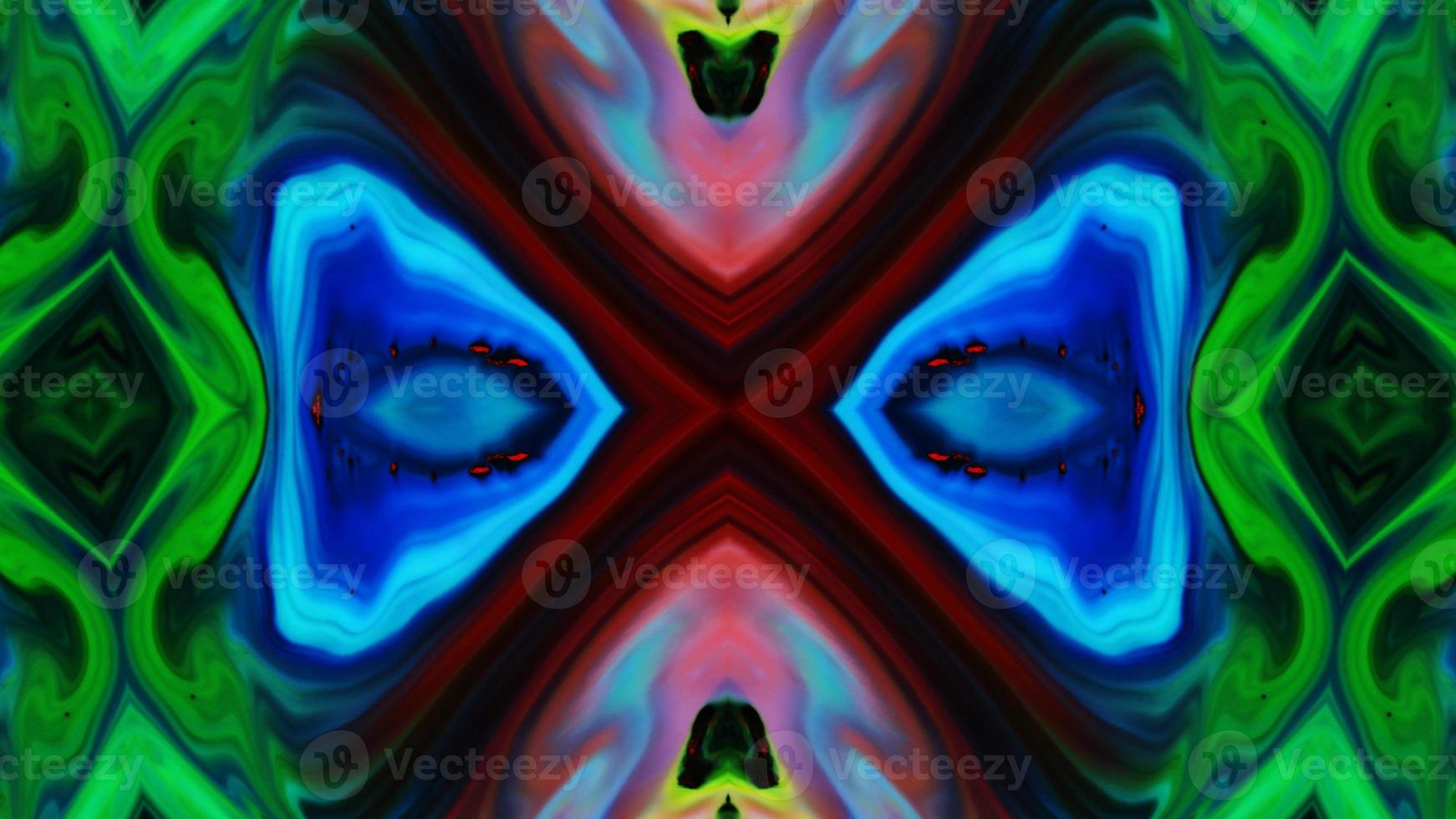 Wonderful Kaleidoscope Backgrounds Created From Colorful Ink Paint Spread photo