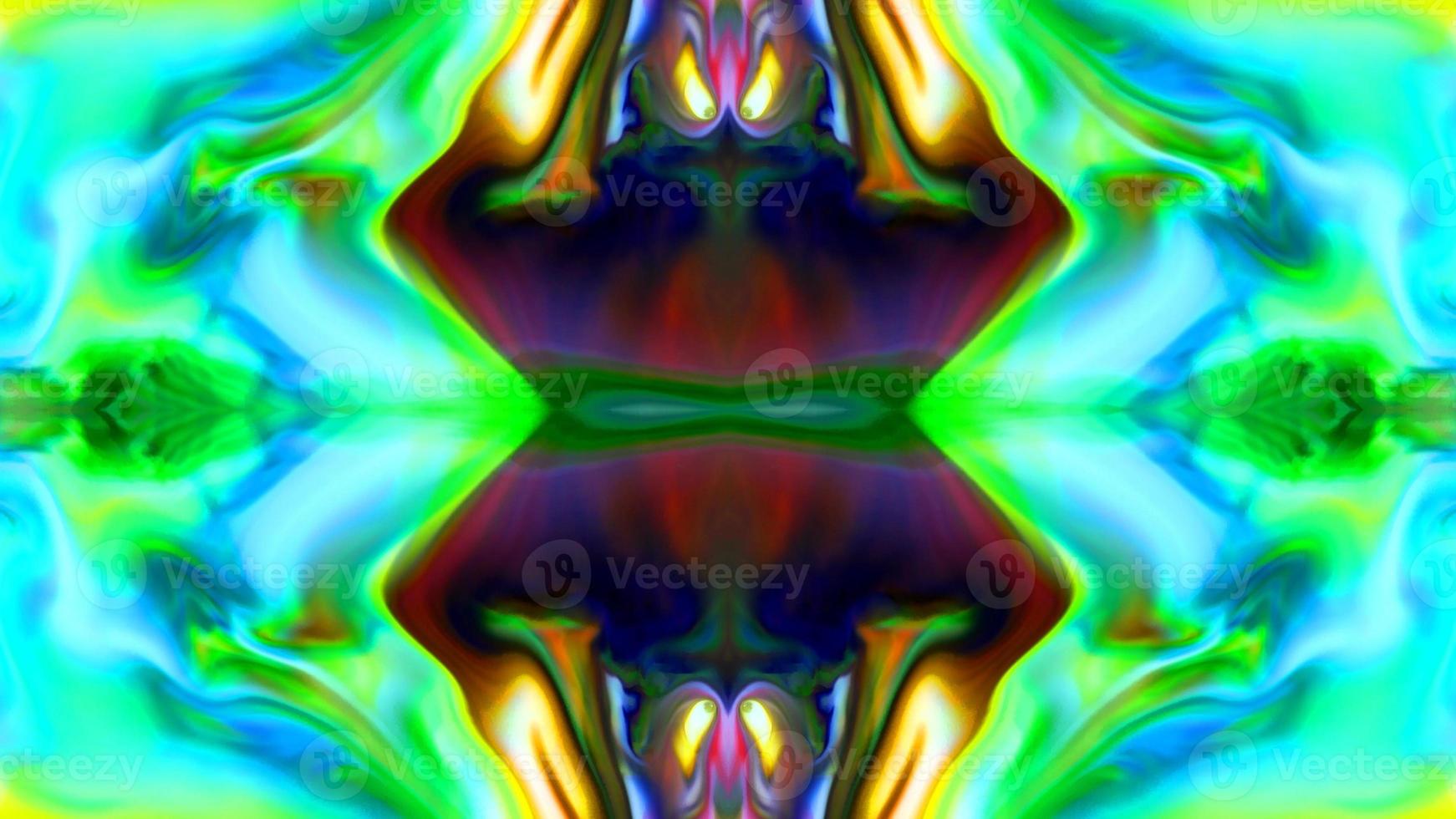 Wonderful Kaleidoscope Backgrounds Created From Colorful Ink Paint Spread photo