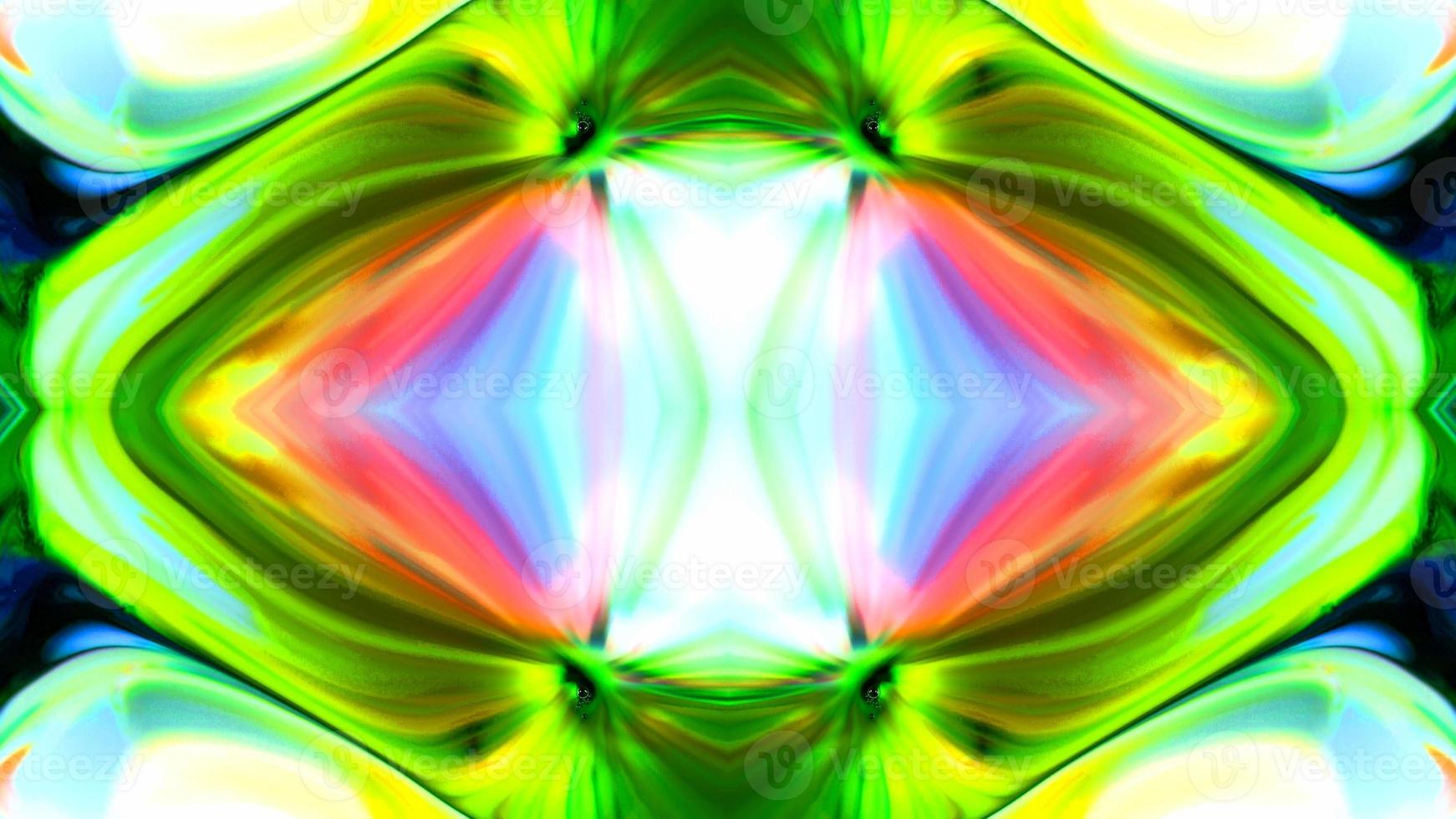 Wonderful Kaleidoscope Backgrounds Created From Colorful Ink Paint Spread photo