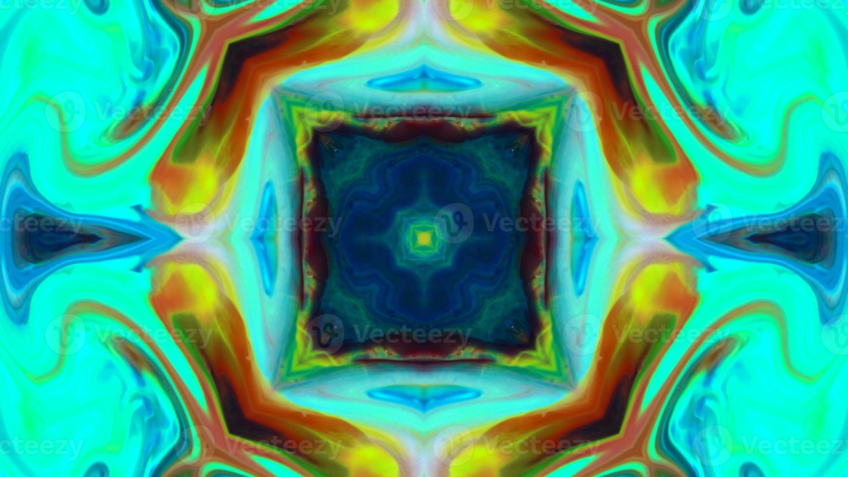 Wonderful Kaleidoscope Backgrounds Created From Colorful Ink Paint Spread photo