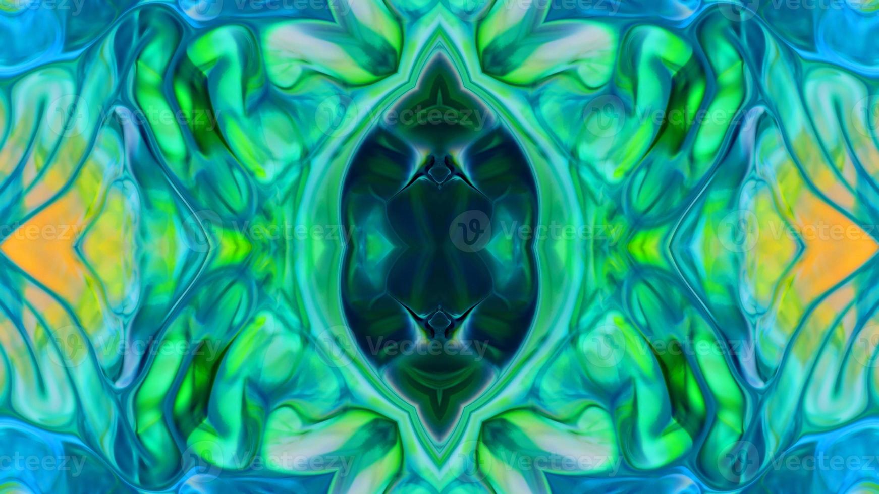 Wonderful Kaleidoscope Backgrounds Created From Colorful Ink Paint Spread photo