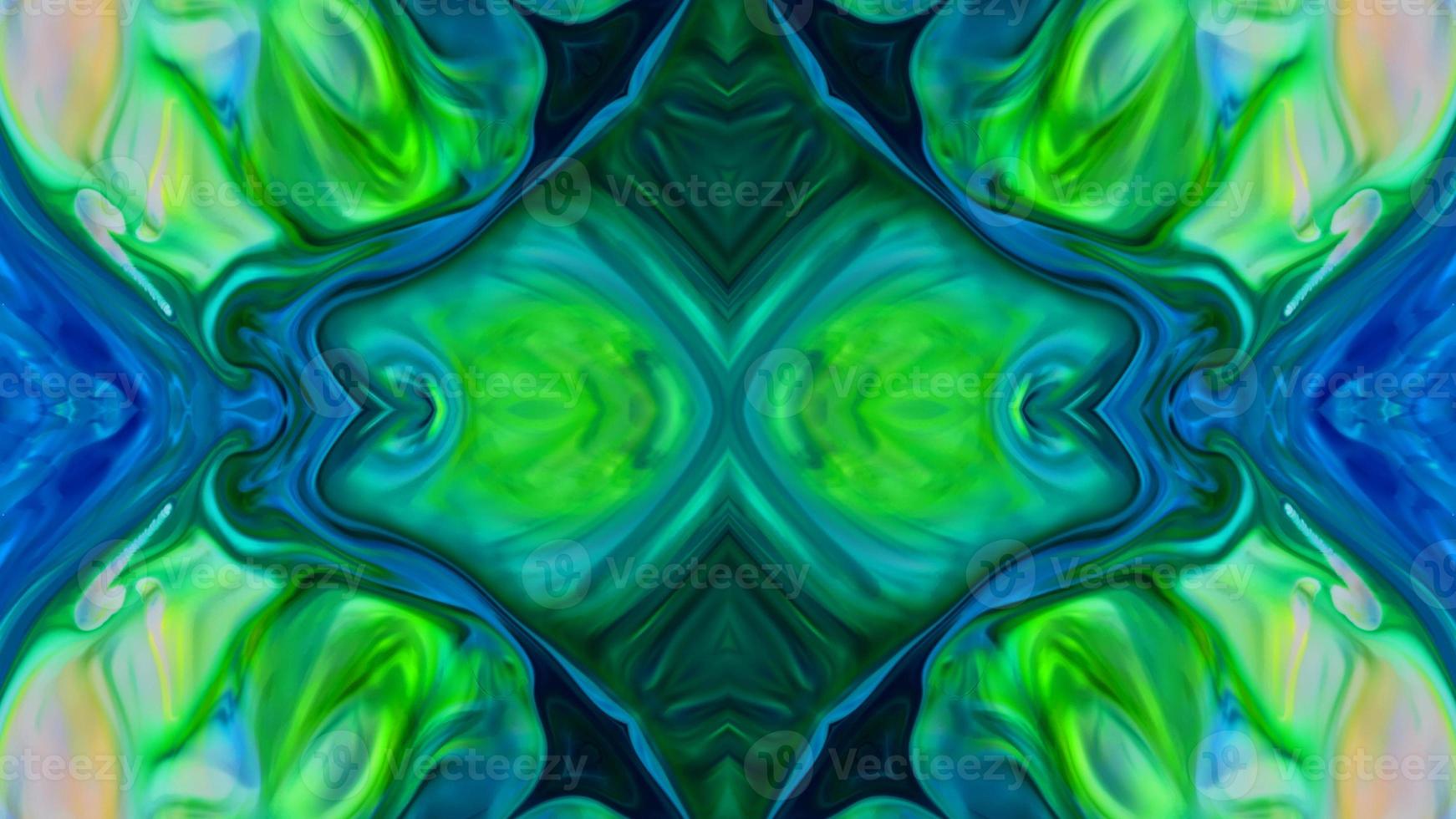 Wonderful Kaleidoscope Backgrounds Created From Colorful Ink Paint Spread photo
