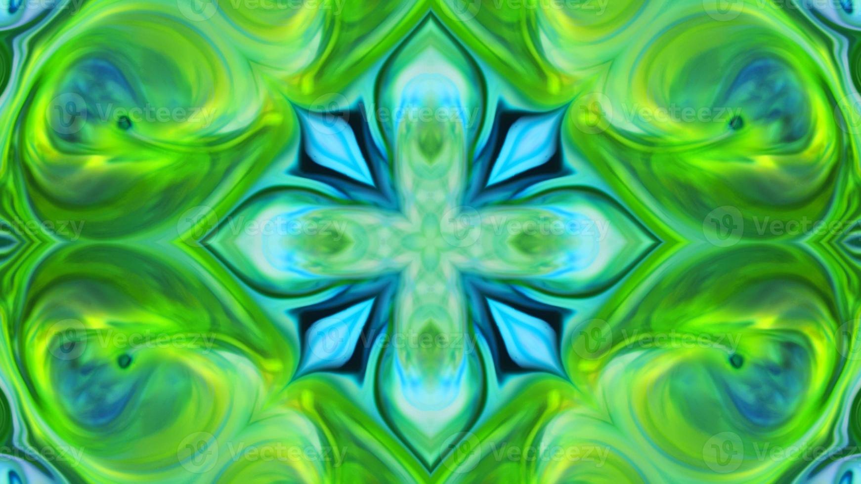 Wonderful Kaleidoscope Backgrounds Created From Colorful Ink Paint Spread photo