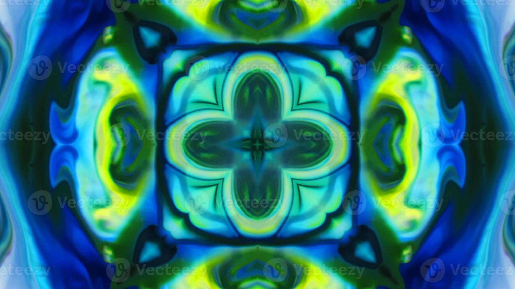 Wonderful Kaleidoscope Backgrounds Created From Colorful Ink Paint Spread photo