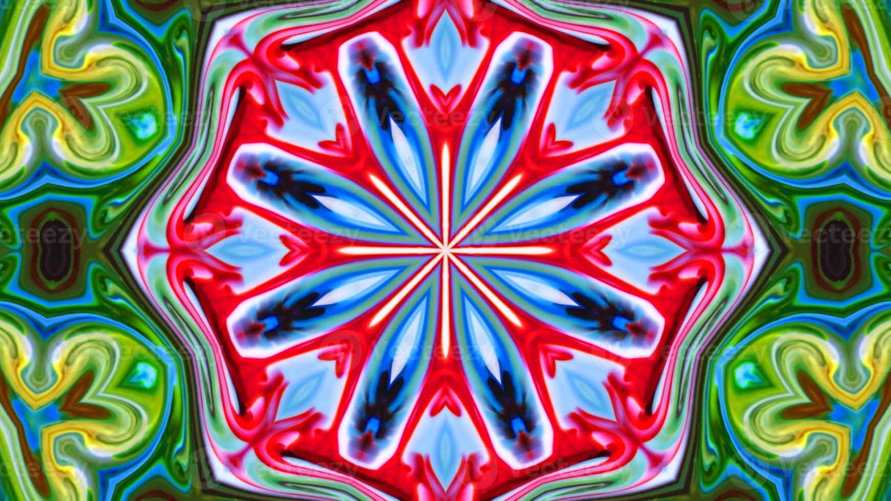 Wonderful Kaleidoscope Backgrounds Created From Colorful Ink Paint Spread photo