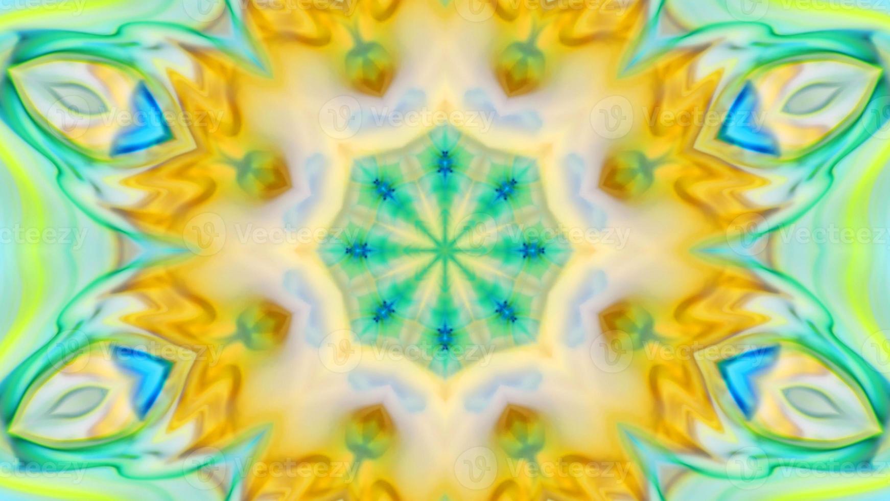 Wonderful Kaleidoscope Backgrounds Created From Colorful Ink Paint Spread photo