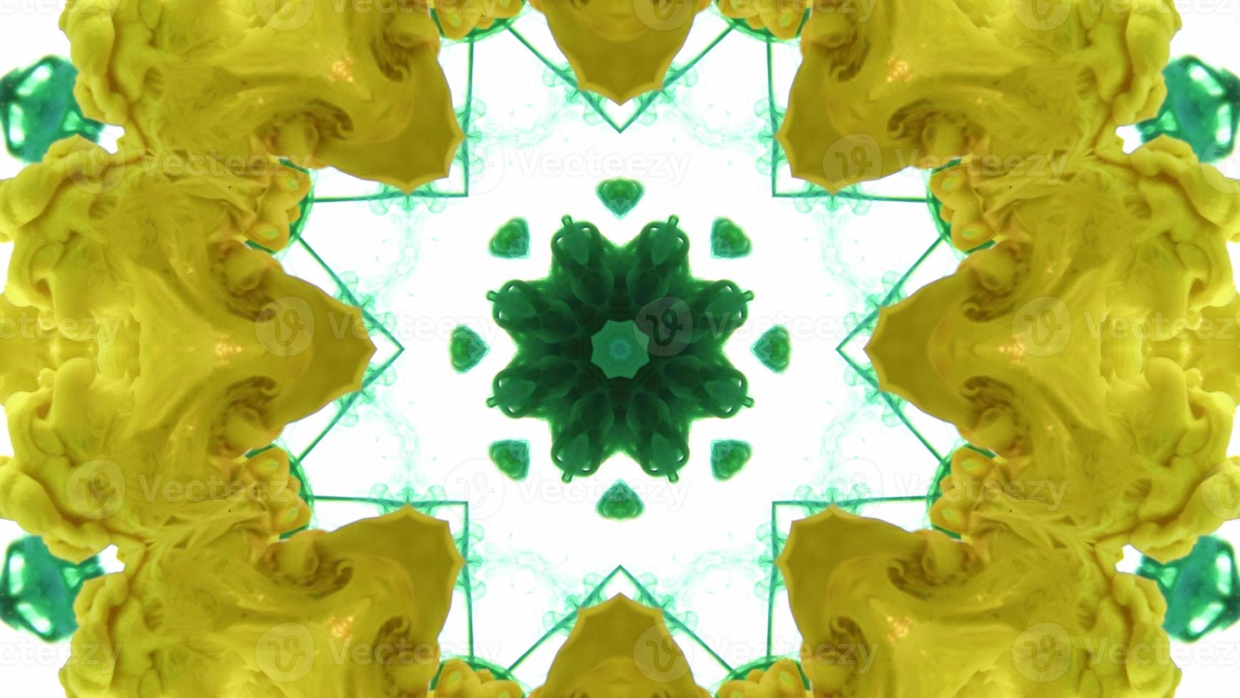 Wonderful Kaleidoscope Backgrounds Created From Colorful Ink Paint Spread photo