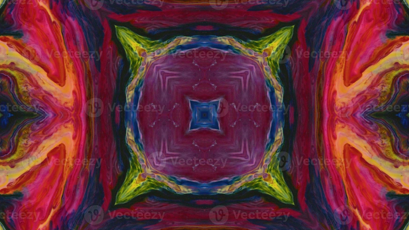 Wonderful Kaleidoscope Backgrounds Created From Colorful Ink Paint Spread photo