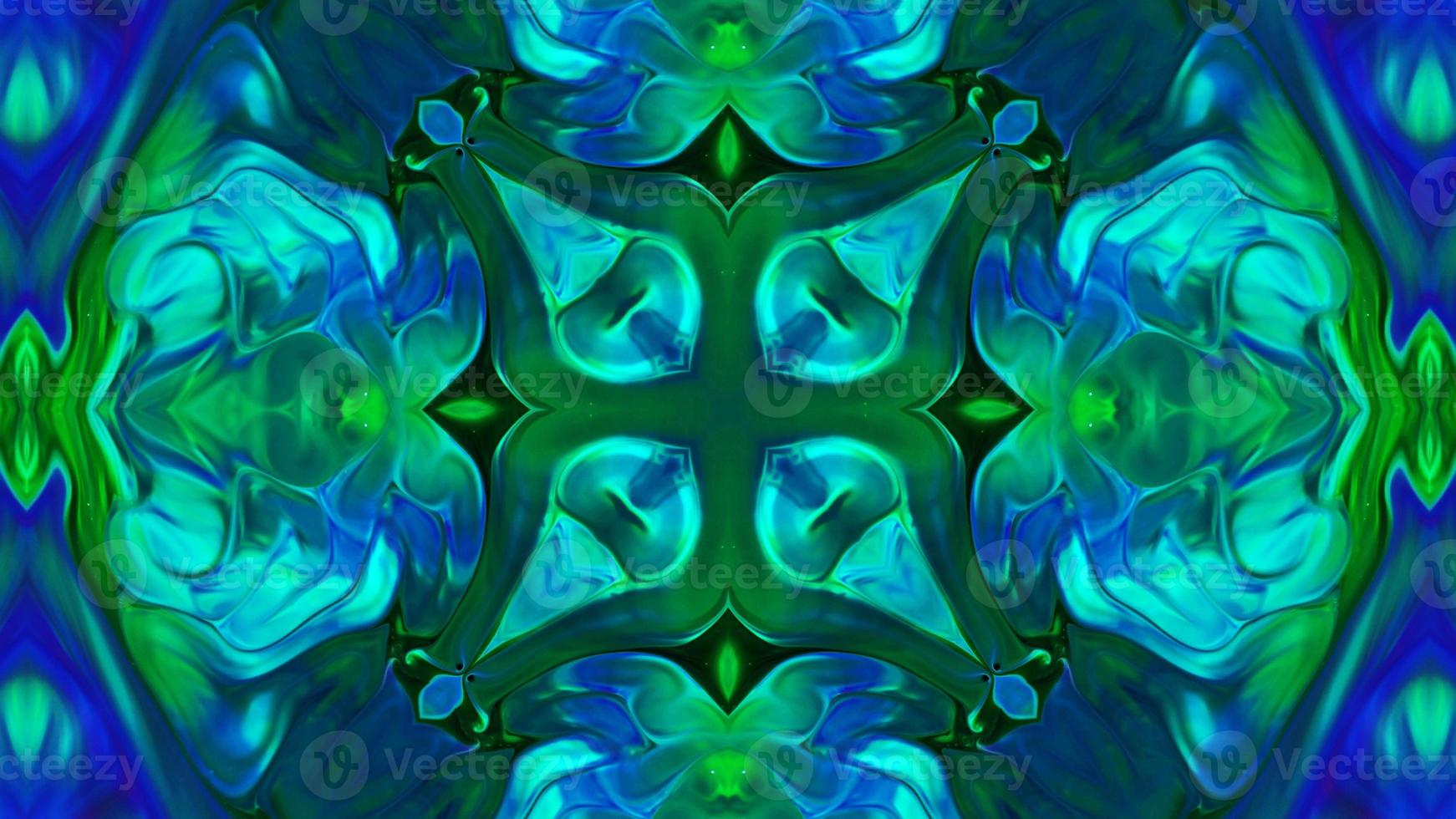 Wonderful Kaleidoscope Backgrounds Created From Colorful Ink Paint Spread photo