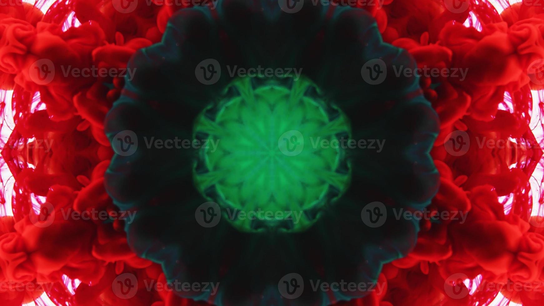 Wonderful Kaleidoscope Backgrounds Created From Colorful Ink Paint Spread photo