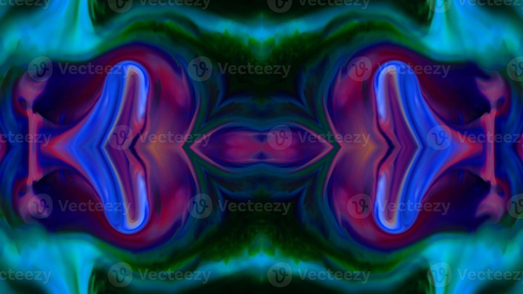 Wonderful Kaleidoscope Backgrounds Created From Colorful Ink Paint Spread photo