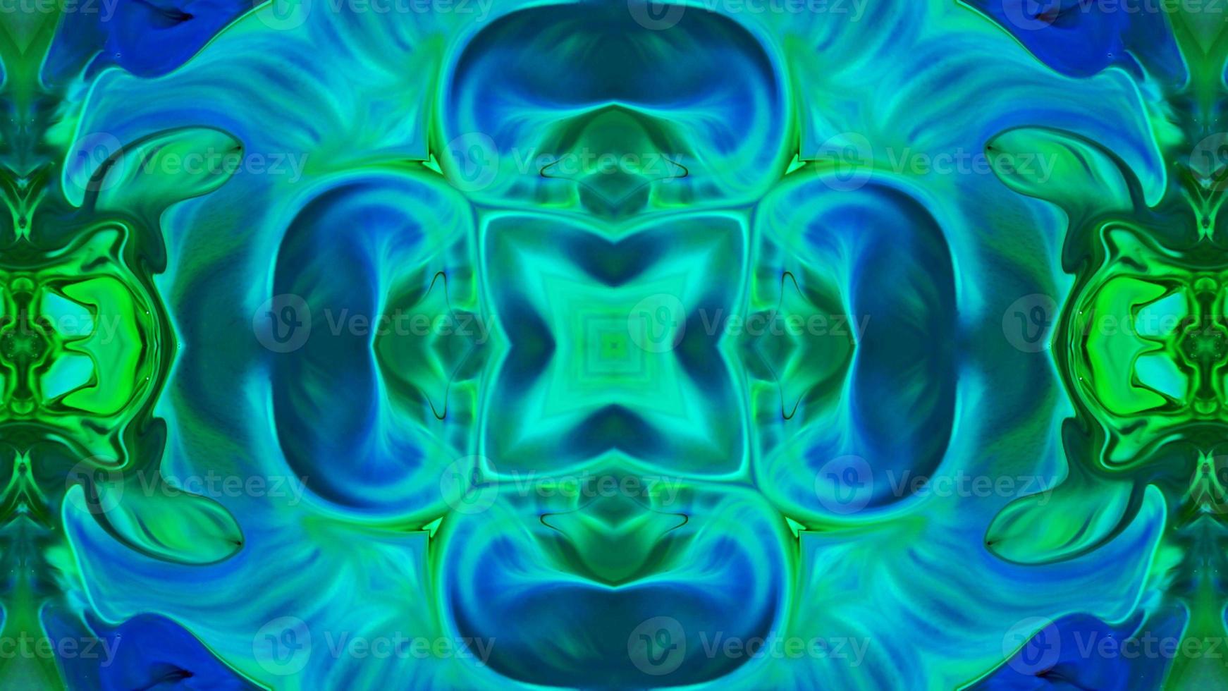 Wonderful Kaleidoscope Backgrounds Created From Colorful Ink Paint Spread photo