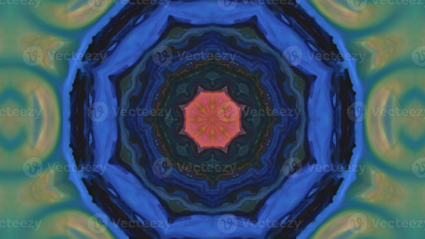 Wonderful Kaleidoscope Backgrounds Created From Colorful Ink Paint Spread photo