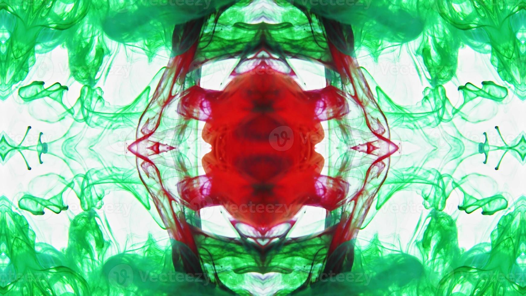 Wonderful Kaleidoscope Backgrounds Created From Colorful Ink Paint Spread photo