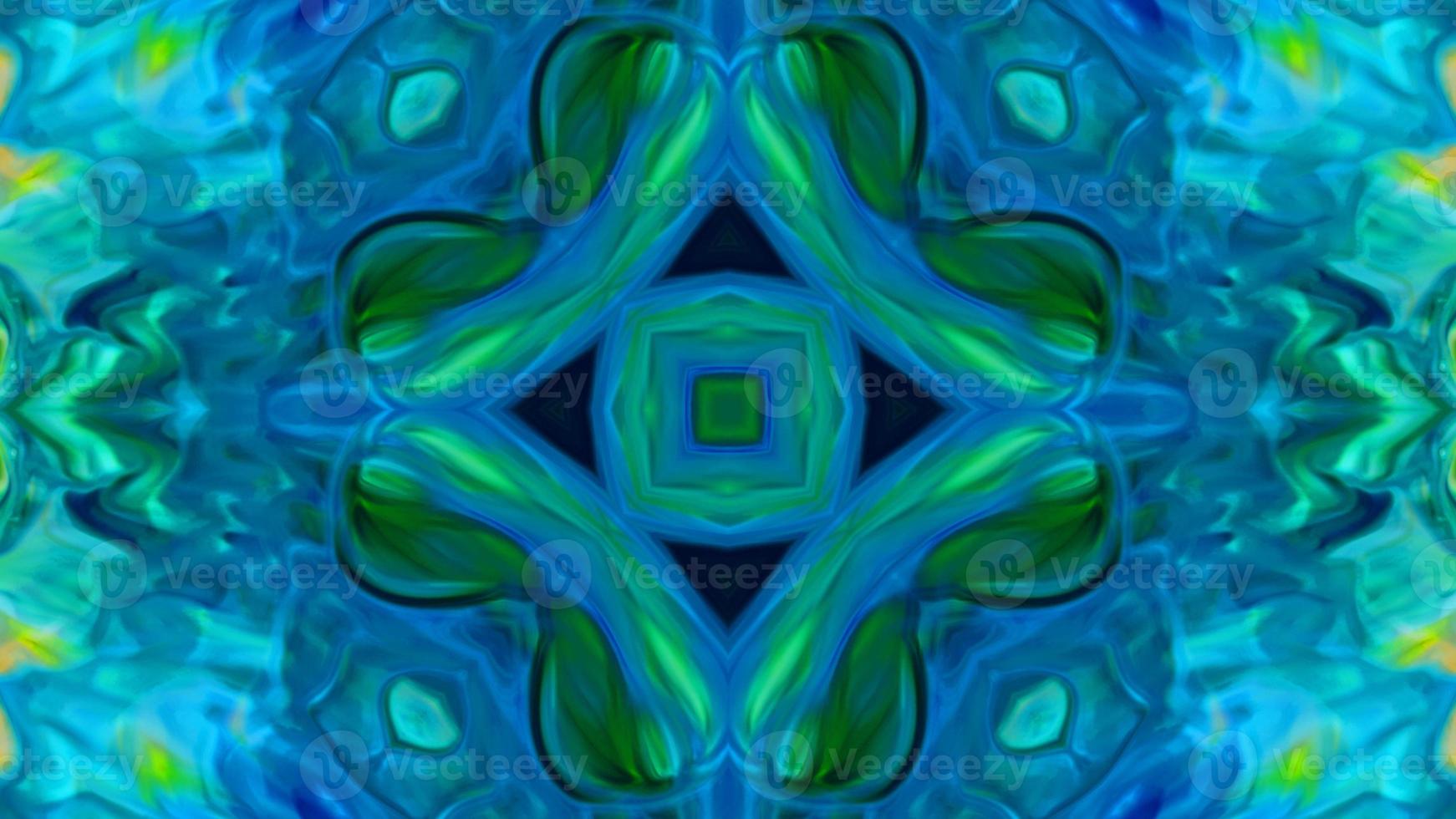 Wonderful Kaleidoscope Backgrounds Created From Colorful Ink Paint Spread photo