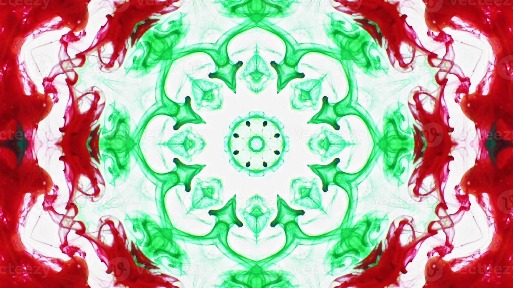 Wonderful Kaleidoscope Backgrounds Created From Colorful Ink Paint Spread photo