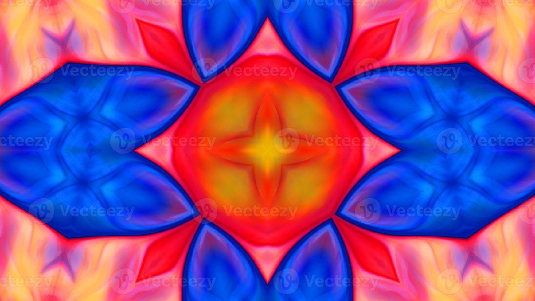 Wonderful Kaleidoscope Backgrounds Created From Colorful Ink Paint Spread photo