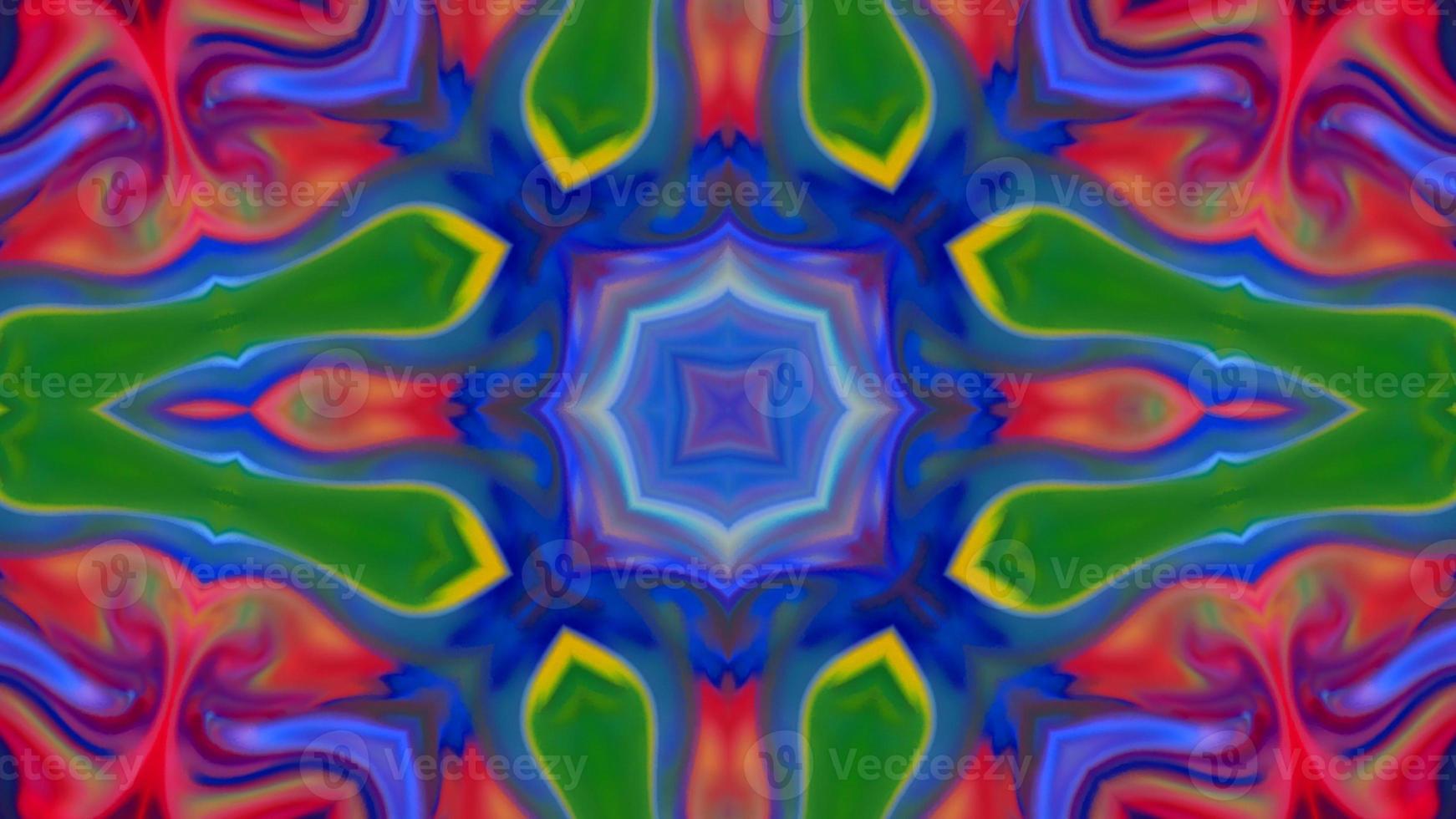 Wonderful Kaleidoscope Backgrounds Created From Colorful Ink Paint Spread photo