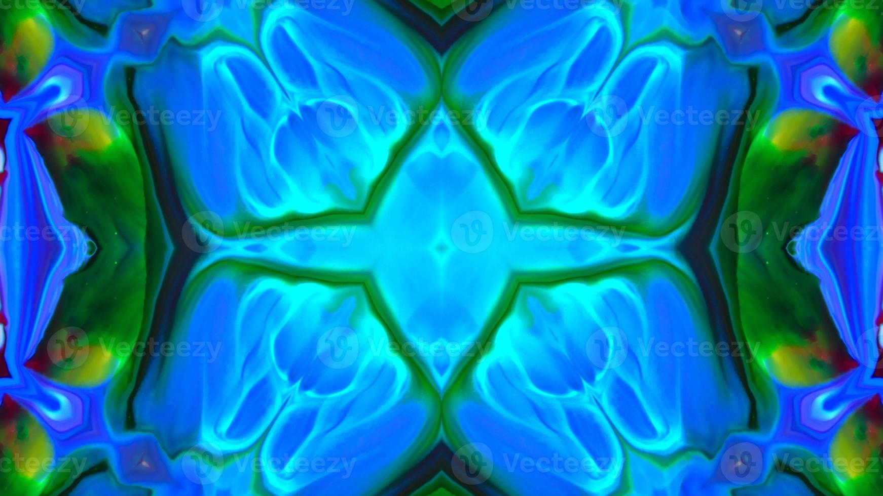 Wonderful Kaleidoscope Backgrounds Created From Colorful Ink Paint Spread photo