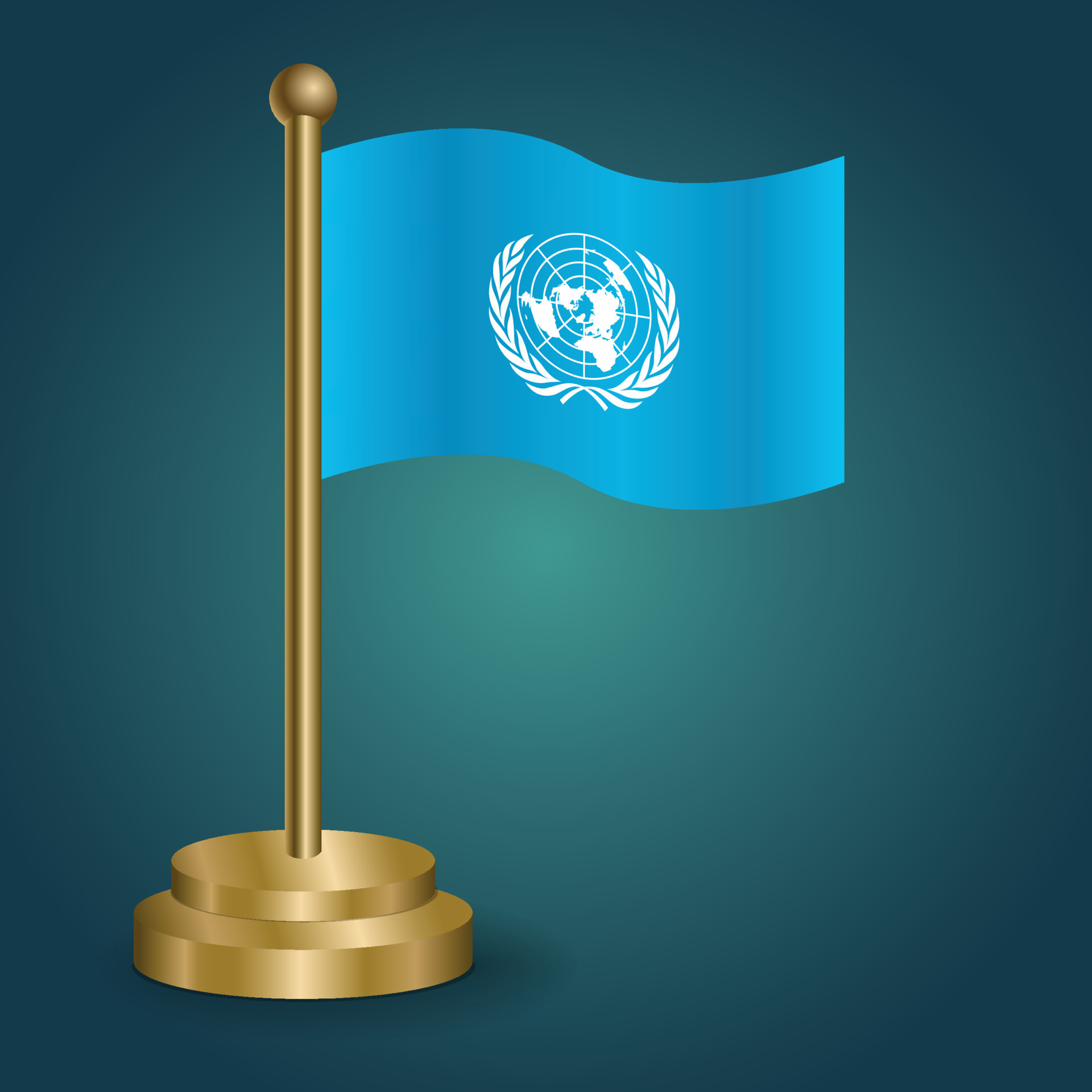 Huy hiệu quốc kỳ của Liên Hợp Quốc với những quốc kỳ của các nước thành viên trên nền vải xanh da trời tượng trưng cho hiệp đồng chung, lòng tin và sự đoàn kết. Hình ảnh đẹp mắt này sẽ giúp bạn tìm hiểu và cảm nhận văn hóa và giá trị của mỗi quốc gia, cùng với sự gắn kết bền chặt giữa các quốc gia này.