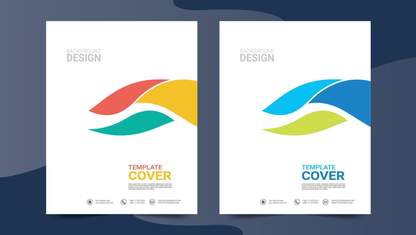 Brochure, poster, flyer, pamphlet, magazine, cover design with space for photo background, vector illustration template in A4 size Free Vector