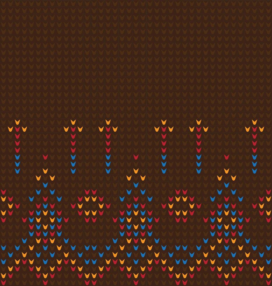 Geometric ethnic pattern. Design for Saree, Patola, Sari, Dupatta, Vyshyvanka, rushnyk, dupatta, Clothing, fabric, batik, Knitwear, Embroidery, Ikkat, Pixel pattern. Traditional Design. vector