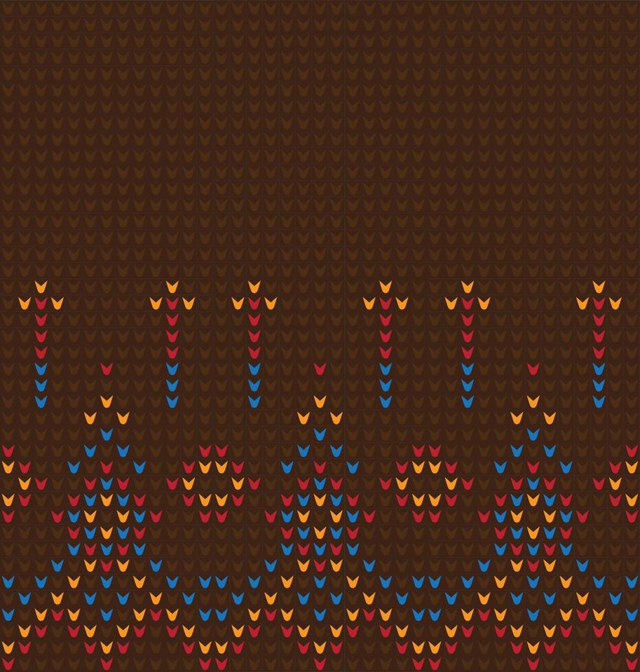 Geometric ethnic pattern. Design for Saree, Patola, Sari, Dupatta, Vyshyvanka, rushnyk, dupatta, Clothing, fabric, batik, Knitwear, Embroidery, Ikkat, Pixel pattern. Traditional Design. vector