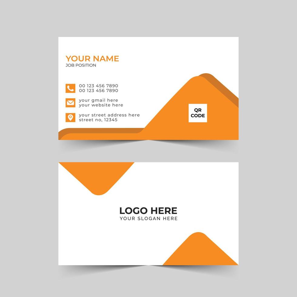 stander and simple business card design vector