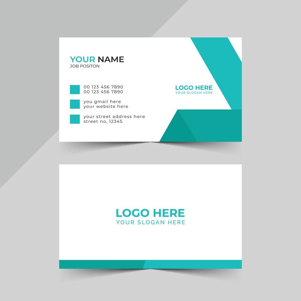 stander and simple business card design vector