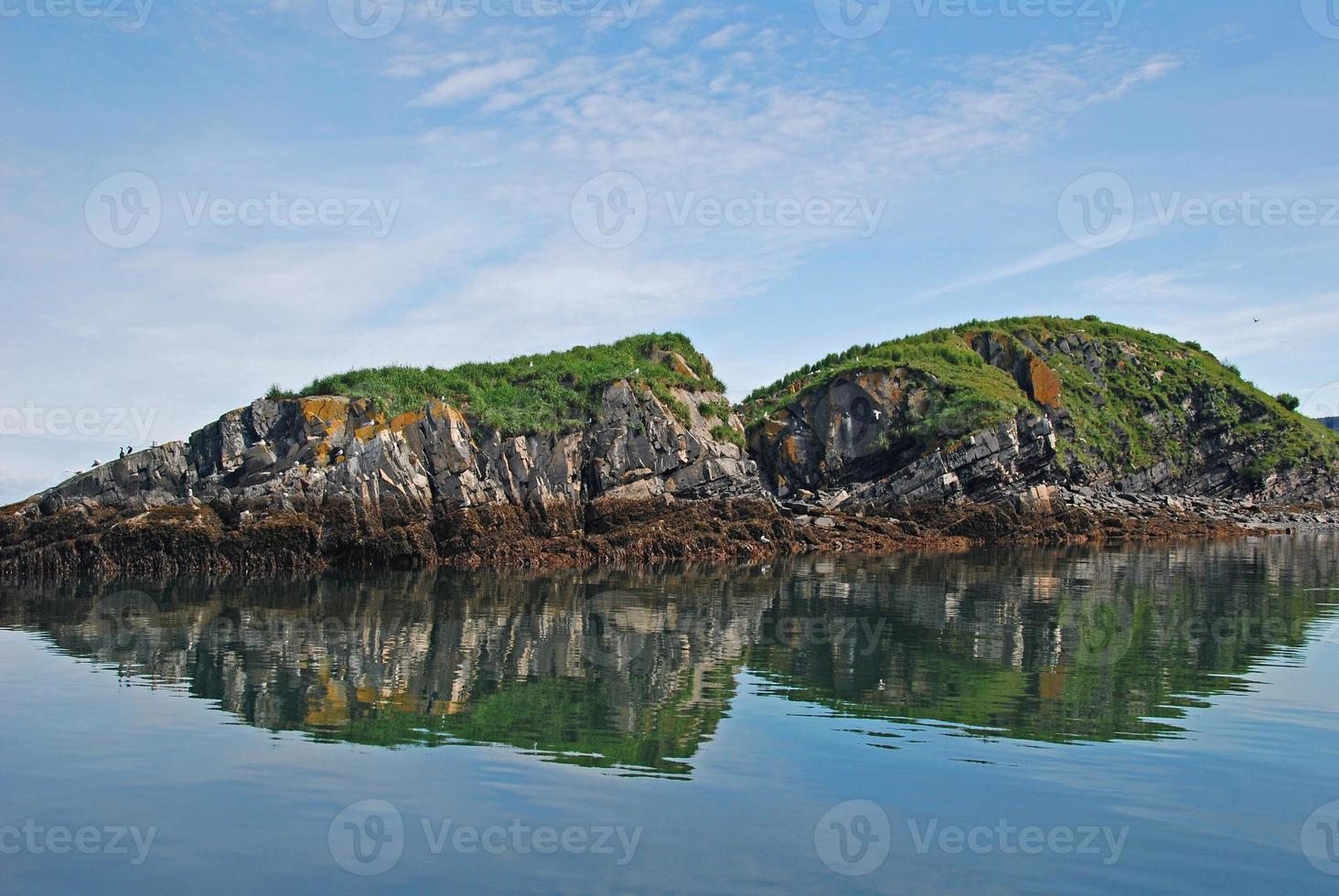 Bird nesting island in Alaska photo