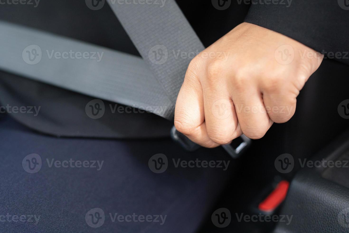 The driver wearing a seat belt Every time for safety road photo