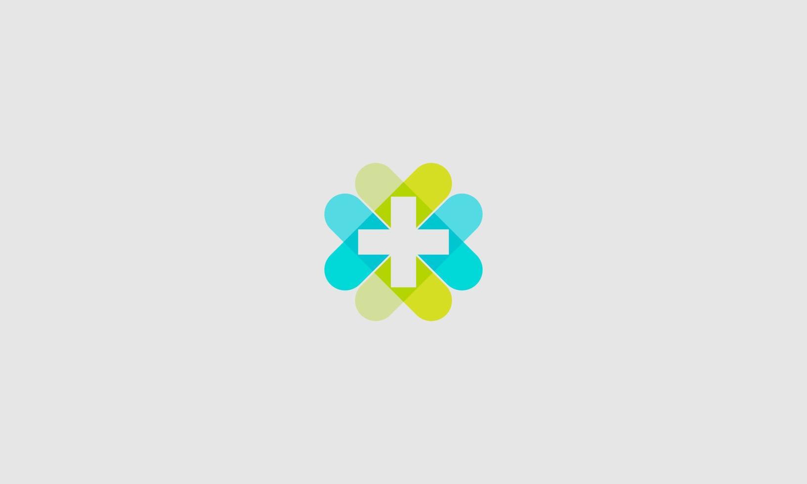 heart shape with a cross shape for medical logo. unique logo for clinic, hospital or pharmaceutical vector