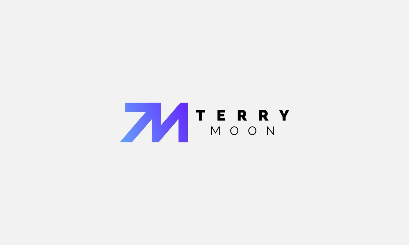 Modern Abstract tm letter Logo Design vector