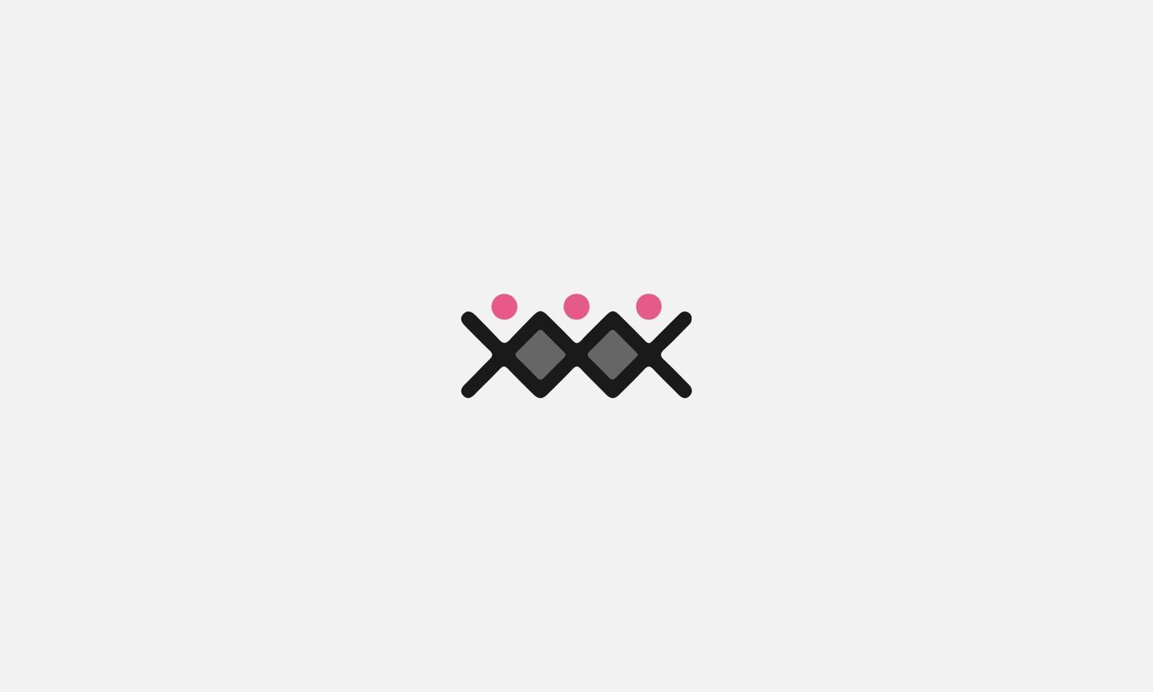 letter x man logo Design Vector