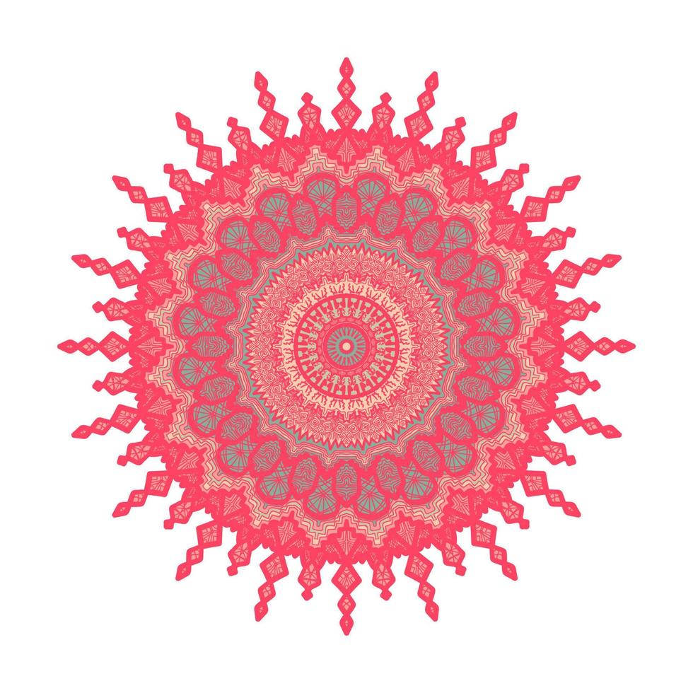Mandala Line Template vector