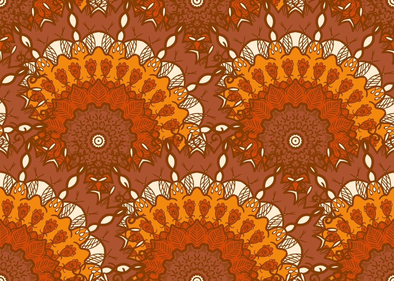 Mandala Seamless Pattern vector